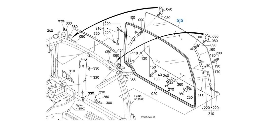 Afbeeldingen van Achterraam Kubota 3Y20571010