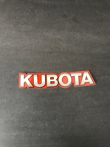 Afbeeldingen van Sticker "KUBOTA"  gebogen K321165144