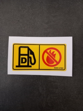Afbeeldingen van Sticker "Diesel / brandgevaar"