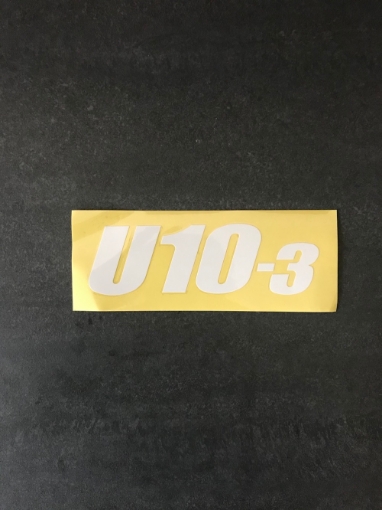 Sticker U10-3  RA13857122  RA138-57122 Kubota