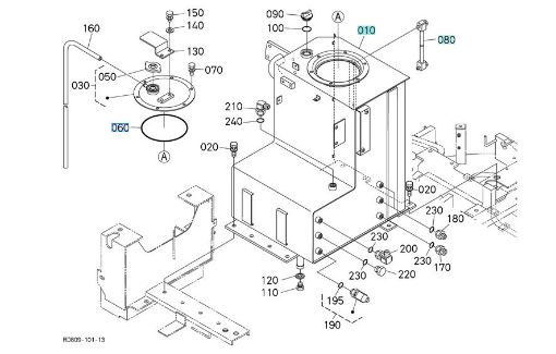 Afbeeldingen van O-ring hydrauliektank Kubota RD80962150