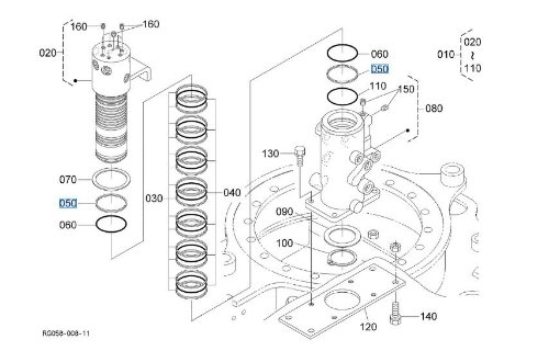 Afbeeldingen van Backup ring Kubota RG10889090