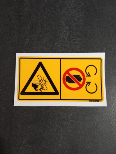 Afbeeldingen van Waarschuwing sticker "koelvin"