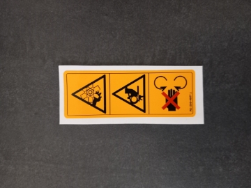 Afbeeldingen van Sticker waarschuwing "Ventilator"