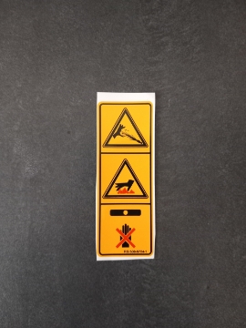 Afbeeldingen van Sticker waarschuwing / gevaar