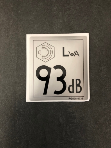 Afbeeldingen van Sticker 93db / Lwa