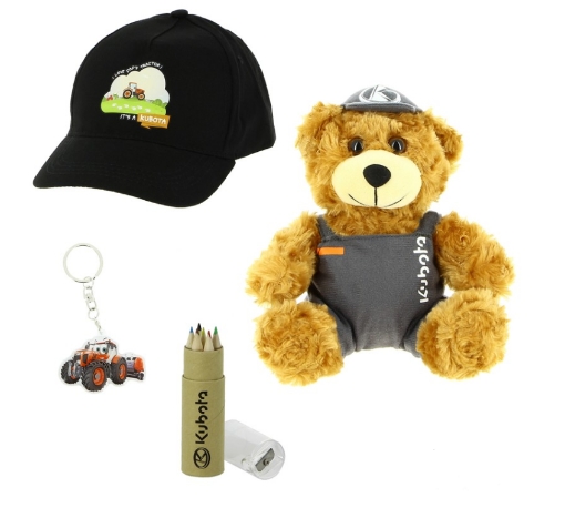 Afbeeldingen van Kinderset Kubota met Teddybeer