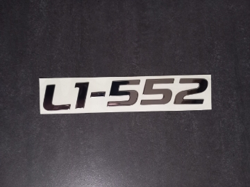 Afbeeldingen van Sticker "L1-552" chroom opgelegd