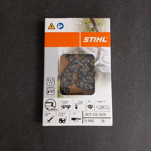 Originele Zaagketting 28E 1/4 1.1mm PM3 Stihl 3670-000-0028