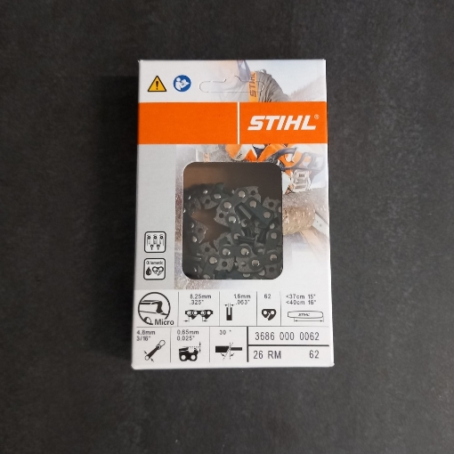 Afbeeldingen van Zaagketting 62E .325 063 RM Stihl 1,6mm