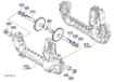 Ombouwkit voor de achteras origineel Kubota GR1600EC K124495212 K1254-95212  K1253-14114 K1253-14124