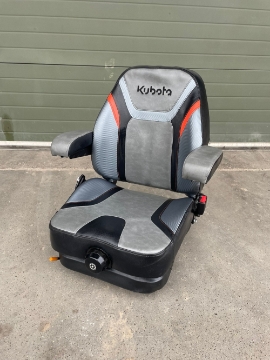 Originele mechanisch geveerde stoel Kubota ZD326 K3181-56133 met stoelschakelaar armleuningen