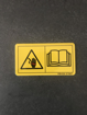 Afbeelding van Sticker gevaar / handleiding lezen